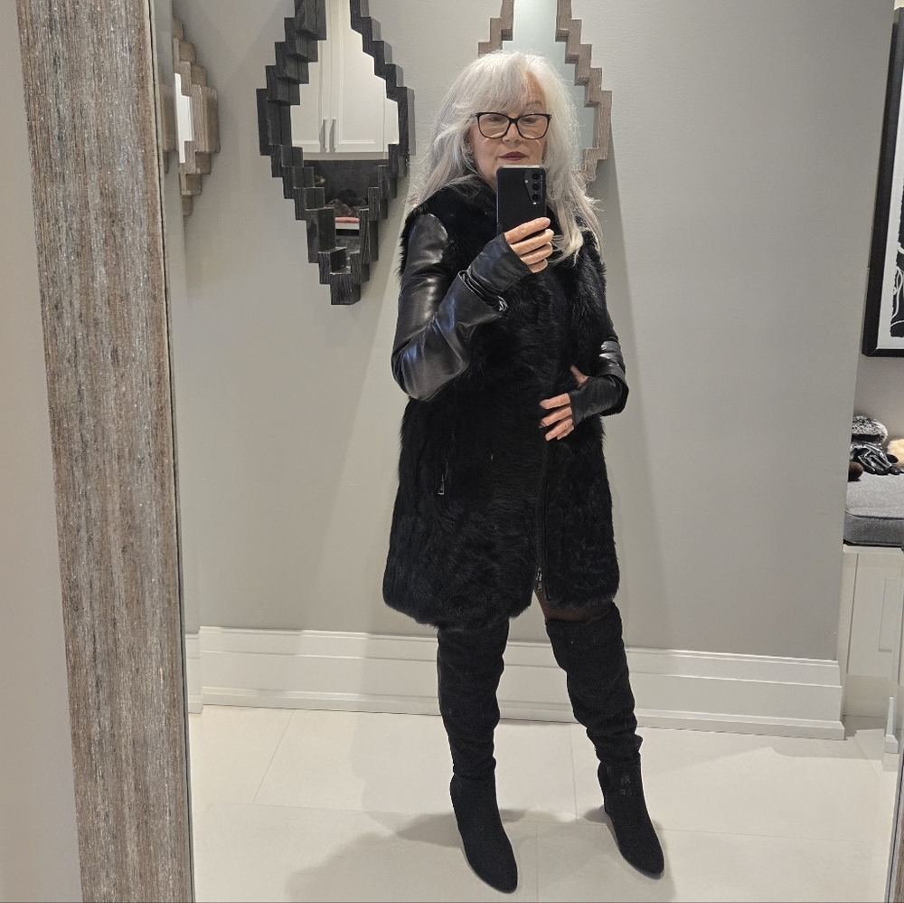 Vince Genuine Shearling Coat Xs
